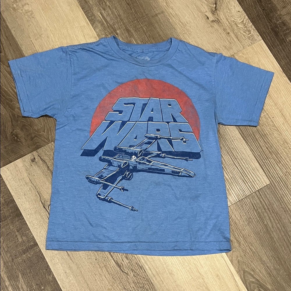 STARTER Blue Kids Star Wars Tee with Red Graphic